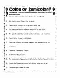 Colon or Semicolon