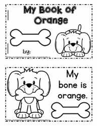 Color Word Booklet Orange