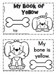 Color Word Booklet Yellow