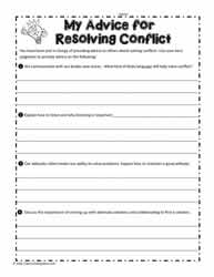 Conflict Resolution Advice