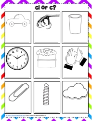 Cl or C Sound Worksheet