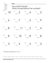 Count to 10 Worksheet 1