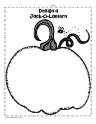 Jack-O-Lantern Outline Design Your Own