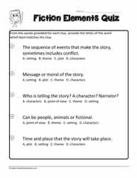 Elements of Fiction Quiz