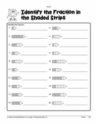 Identify Fraction Worksheets