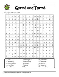 Germs Word Search