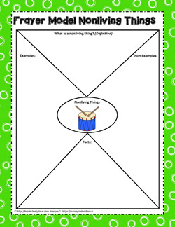 Nonliving Things Graphic Organizer
