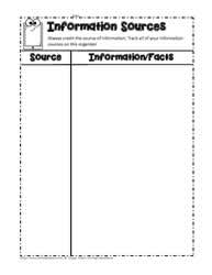 Graphic Organizers Info Tracking