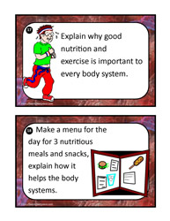 Human Body Task Cards 17-18