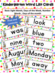 All Sight Words - cards 