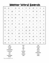 Matter Word Search