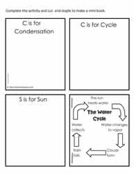 Mini Water Cycle Booklet