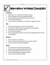 Narrative-Writing-Checklist