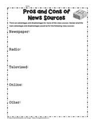 News Sources Teaching Activity