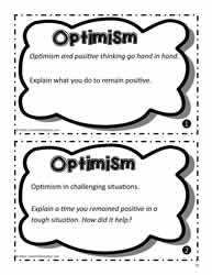 Optimism Task Cards