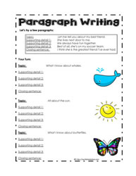 Organizer for Paragraph Writing