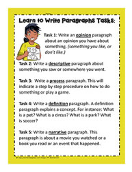 Paragraph Writing Tasks