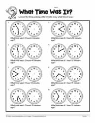 Past-time-5-minutes-worksheet-1