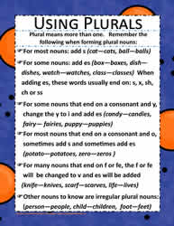 A Poster for Forming Plurals