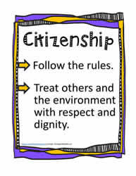 Poster and Definition for Citizenship