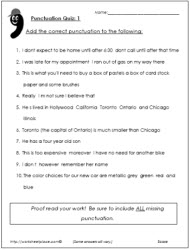 Punctuation Test 1