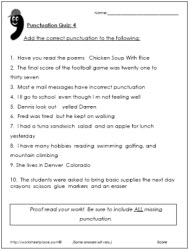 Punctuation Test 4