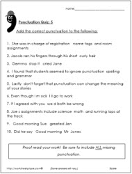 Punctuation Test 5