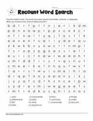 Wordsearch for Recount