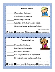 Sentence Writing Checklist