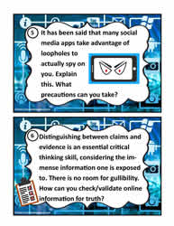 Social Media Task Card