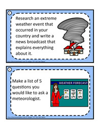 Weather Task Cards 1-2