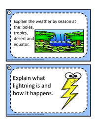 Weather Task Cards 9-10