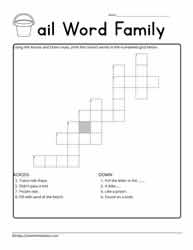 ail Words Crossword Puzzle