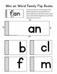 an Word Family Flip Booklet