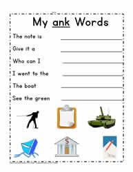 ank Word Sentences