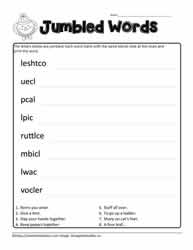 cl Jumbled Words