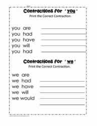 You We Contractions for Google Apps
