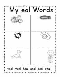eal Words Worksheet
