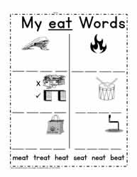 eat Words Worksheet
