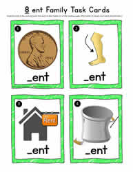 ent Vocabulary Task Cards
