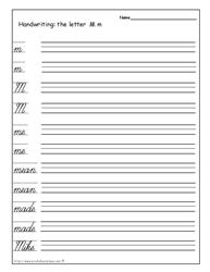 Cursive Writing Worksheets