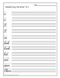 Cursive Writing Worksheets