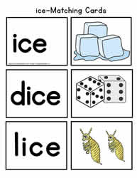 ice Matching Cards