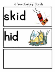 id Vocabulary Cards