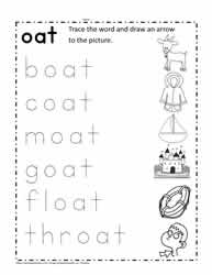 Trace The oat Words