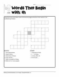 Crosswords for th Digraphs